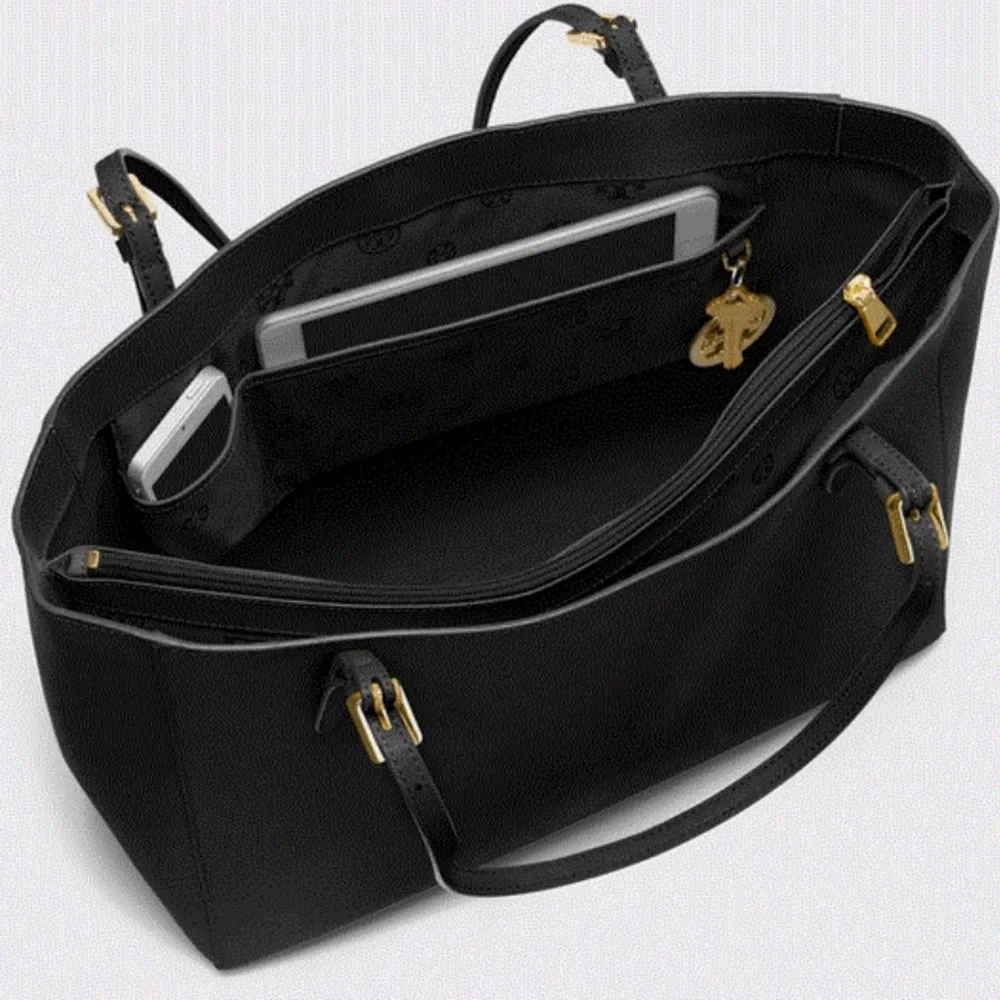 TORY BURCH York Leather Buckle Tote *black* - Picture 7 of 17